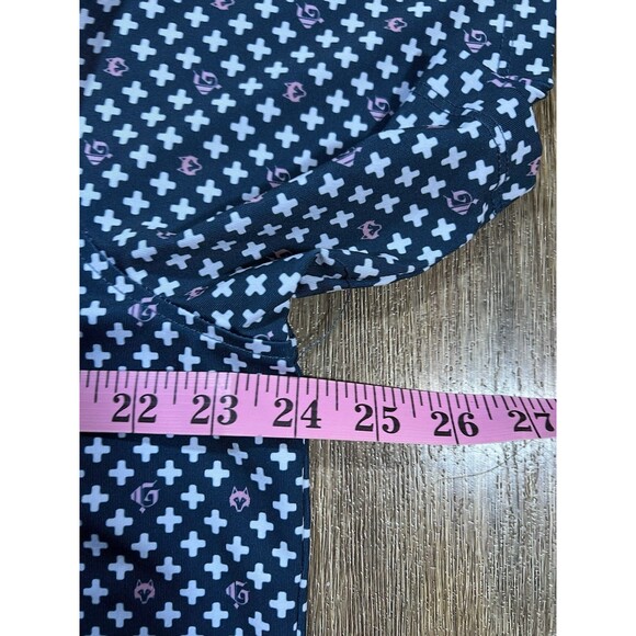 Greyson Performance All Over Print Wolf Logo Stretch Golf Polo Stretch Size L - Picture 8 of 10